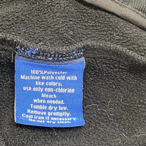 HEB Employee Jacket Mens Medium Blue Black Full Zip Soft Shell Hooded Lined - Picture 5 of 11